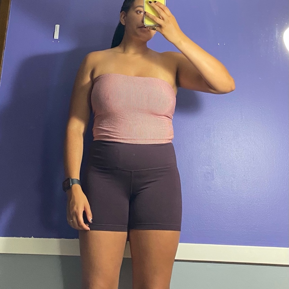 striped tube top